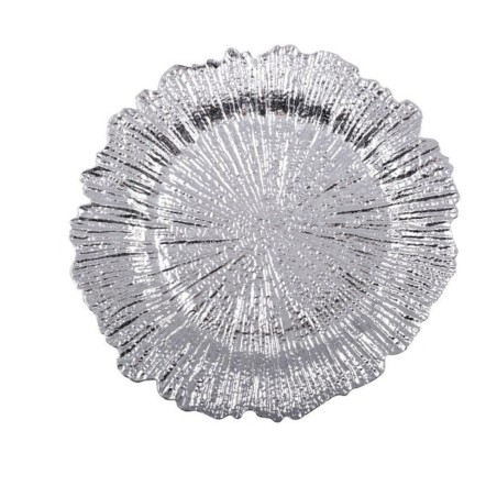 Dessous d’assiette flower argent Aulica