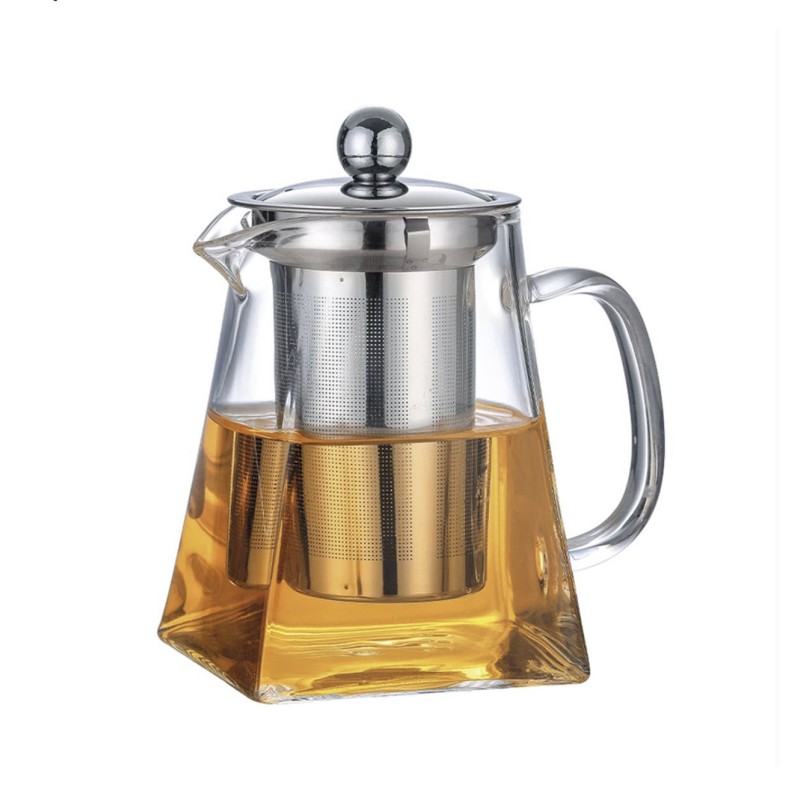 Théière ZELDA carré et filtre inox 650ml