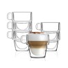 Lot 6 tasses à cappuccino 350ml double parois